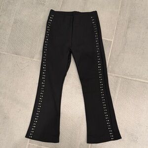 Zara kid Black Flared Pants with Silver Studs